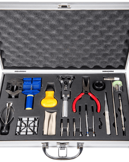 LGI Premium Watch Repair Kit with Reusable Aluminum Box